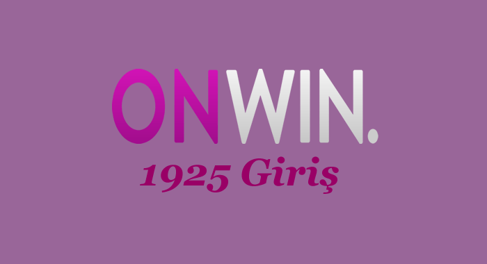 onwin 1725 giriş